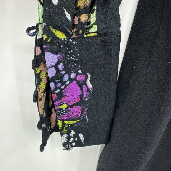 Free People Boho Womens Field Of Butterflies Tunic Top Long Sleeve Hi Low Sz XS - Picture 10 of 12